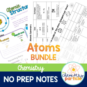Preview of Atoms Notes Bundle | High School Chemistry