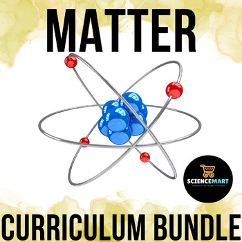 Preview of States of Matter Unit - Periodic Table Elements Lesson Plan & Worksheets Bundle