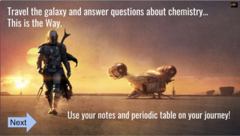 Preview of Atoms & Periodic Table Review Game (Star Wars: Mandalorian Themed)