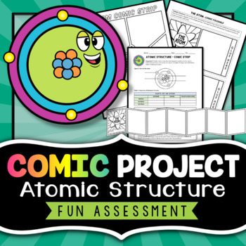Preview of Atomic Structure Activity - Atom Comic Project - Fun Assessment