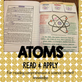 Atoms Reading Comprehension Interactive Notebook