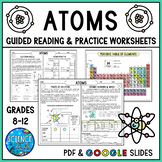 Atoms Worksheet - Atoms Reading Comprehension and Questions