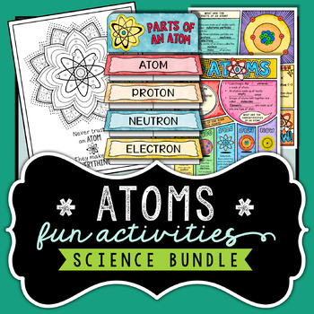 Preview of Atoms and Atomic Structure Activity Bundle - Doodle Notes, Foldable, Project
