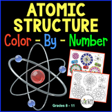 Atoms and Atomic Structure Color By Number Worksheets - At