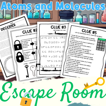 Atoms and Molecules Escape Room | 5 Puzzles, Printable, No Prep ...