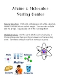 Atoms and Molecules Sorting Center and Recording Sheet