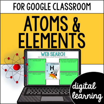 Preview of Atoms and elements activities for Google Classroom