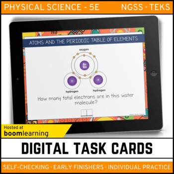 Preview of Atoms and the Periodic Table Digital Task Cards - Boom Cards