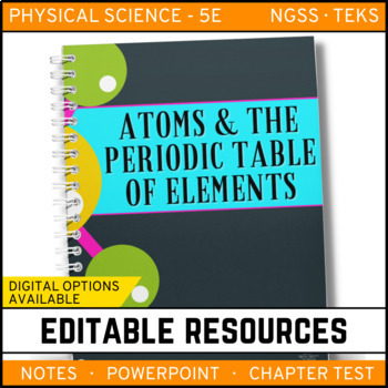 Preview of Atoms and the Periodic Table Notes, PowerPoint, and Test