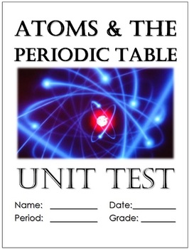 Preview of Atoms and the Periodic Table: Unit Exam