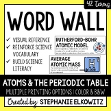 Atoms and the Periodic Table Word Wall | Science Vocabulary