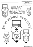 Attendance Awareness Coloring pages (Bundle)