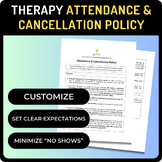 Attendance & Cancellation Policy for Pediatric Therapy Pri
