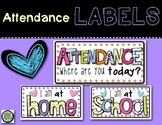 Attendance Labels FREEBIE