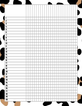 Attendance List Leopard- Style 3 by Stuck in Middle Art | TpT