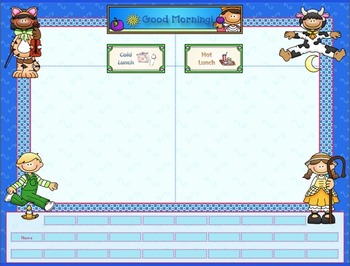 Preview of Attendance (Nursery Rhyme theme)