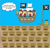 Attendance Pirate Themed Interactive Smartboard Morning