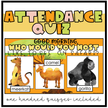 Preview of Attendance Quiz Questions Would You Rather Morning Slides