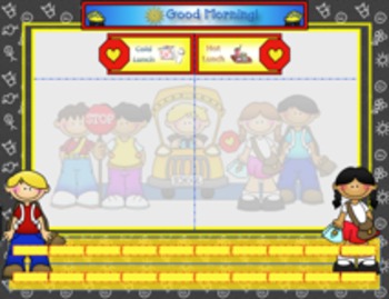 Preview of Attendance (School Bus theme)