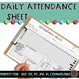 Daily Attendance Sheet