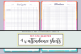 Attendance Sheets in A4 Size - Editable!