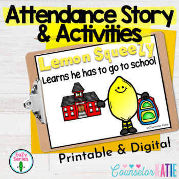 Preview of Attendance Story & Activities - Lesson Plan - Printable & Digital 