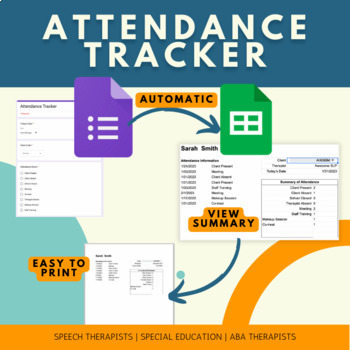 Preview of Attendance Tracker 2.0 with Form Integration using Google Sheets and Google Form