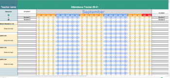 Preview of Attendance Tracker for Remote Learning, Google Sheet (Google Meets, Xoom, etc.)