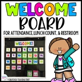 Attendance and Lunch Count Welcome Board EDITABLE