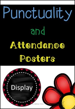 Preview of Attendance and Punctuality Posters