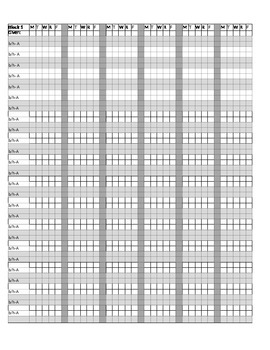 Preview of Attendance/Behavior/Homework Spreadsheet