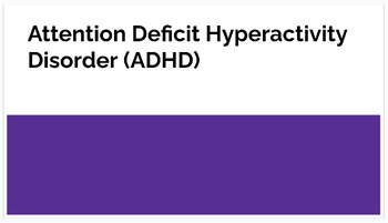 Preview of Attention Deficit Hyperactive Disorder (ADHD) PPT Lesson