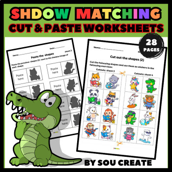 Preview of Summer & End of Year Attention Games | Shadow Matching Activities