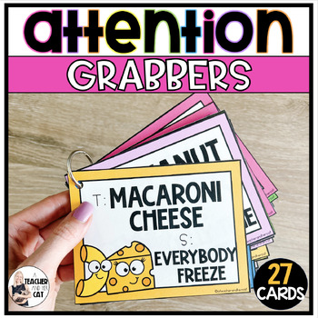 Preview of Attention Getters Call and Response Cards Fun Attention Grabbers