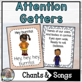 Attention Getters Chants and Transition Song Cards