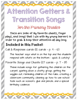 attention attention songs