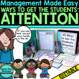 Attention Getters : Attention Getting Classroom Management