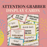 Attention Grabber Display Cards - Call & Response
