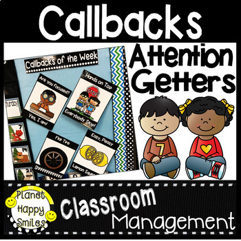 Preview of Attention Getters or Classroom Callbacks