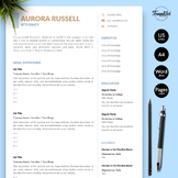 Attorney Resume - Aurora Russell / Lawyer Resume for MS Wo