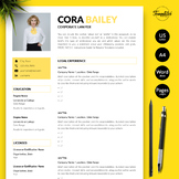 Attorney Resume - Cora Bailey / Lawyer Resume for MS Word 