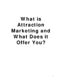 Attraction Marketing to Bring People
