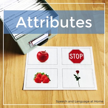 Preview of Attributes - Speech and Language Photo Cards (Adjectives, Describing)