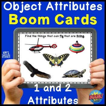 Preview of Attributes Boom Cards | Object Associations | Digital | Includes Printable