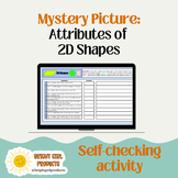 Attributes of 2D shapes Mystery Picture for Google Sheets