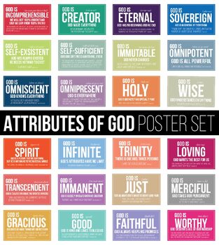 Preview of Attributes of God [POSTER SET]