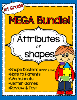 Preview of Attributes of Shapes-MEGA Pack!