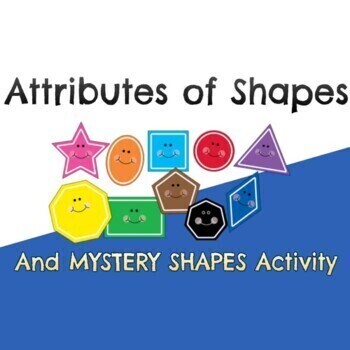Preview of Attributes of Shapes & MYSTERY SHAPES Partner Activity - Google Slides & Cutouts