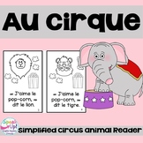 Au Cirque French Circus Animal Reader - Printable & Boom C