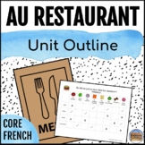 Au restaurant - Core French Restaurant Unit Outline
